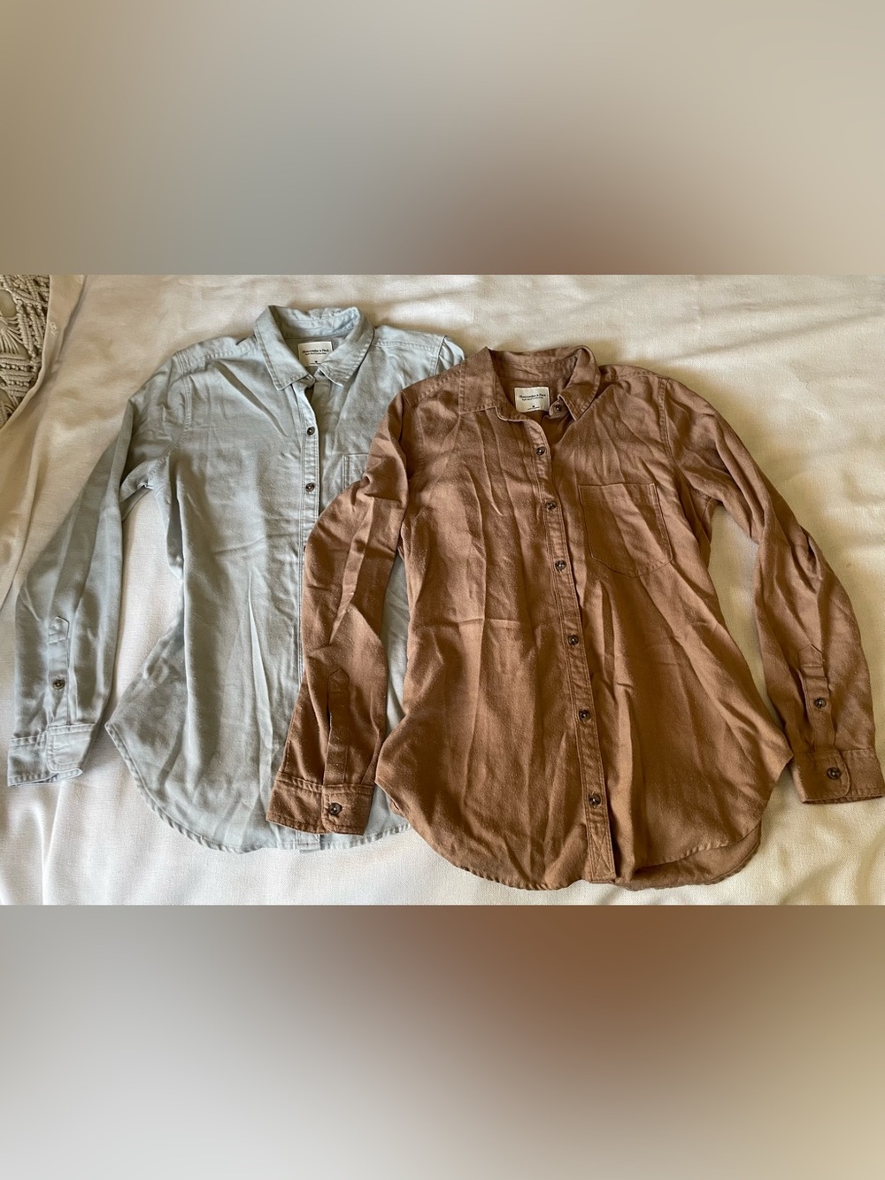 Abercrombie & Fitch Button-Up Shirt Soft A&F Collection Size Medium